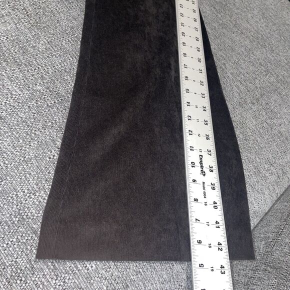 Norma Kamali Pants Womens 16 Black Corduroy Bootcut Old Money Quiet Luxury - Picture 7 of 10